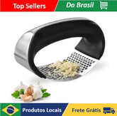 Prensa de Alho Premium em Inox - Facil e Resistante