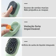 Escova Multiuso com Dispenser de Sabao