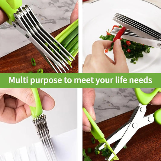 5-Layer Kitchen herb Scissors