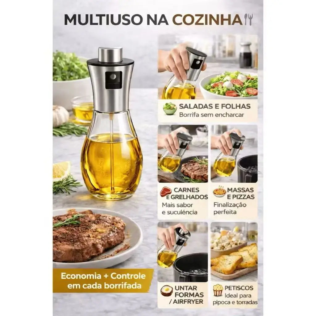 Pulverizador de Azeite e Oleo 2 em 1