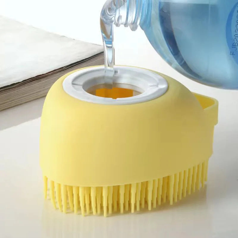 Escova de Silicone para Banho e Massagem Corporal