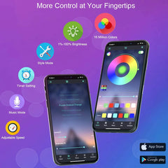 Fita LED RGB 5050 USB Bluetooth 5V