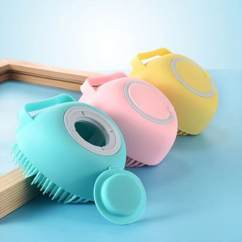 Escova de Silicone para Banho e Massagem Corporal