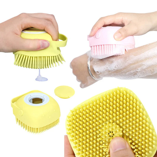 Escova de Silicone para Banho e Massagem Corporal