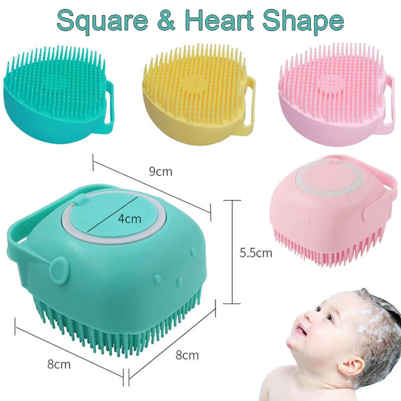 Escova de Silicone para Banho e Massagem Corporal