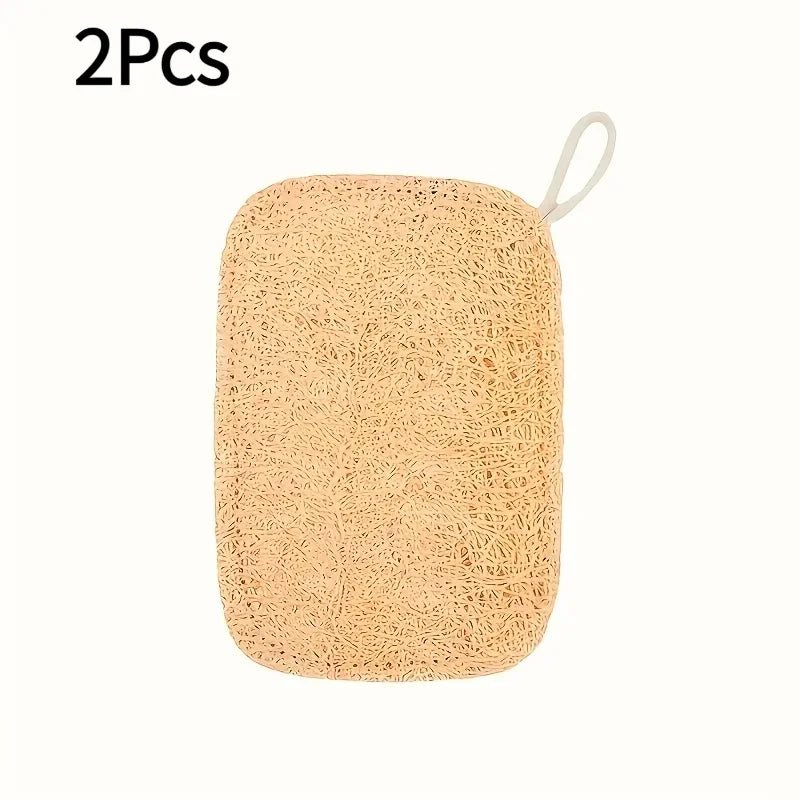 6 Esponjas Naturais de Bucha para Banho
