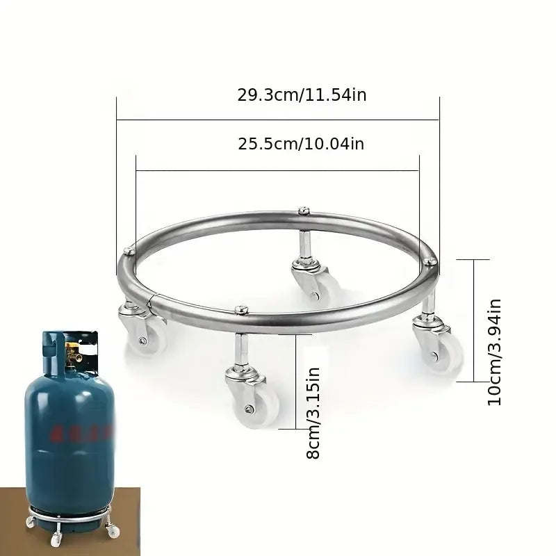 Base Móvel para Botijão de Gás com Rodinhas